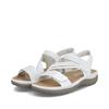 Rieker Twin Velcro Cross Strap Sandal - White